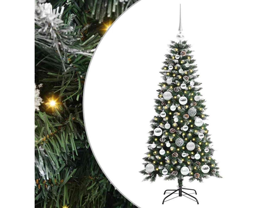 Conjunto 1 Árvore De Natal Artificial Vidaxl Verde Pvc (120 Cm)