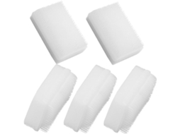 Lurelia Conjunto De 5 Escovas De Banho Para Bebé, Esponja Suave E Cor Branco, Uso Diário