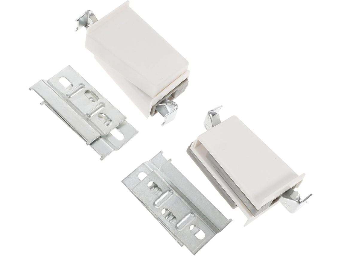 Conjunto De 4 Dobradiças Prateadas Para Portas Armário Com Suporte