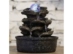 Fonte de Água ZEN'LIGHT Litte Rock (Preto - 30x23 cm - Resina)