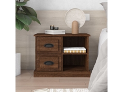 Vidaxl Mesa De Cabeceira 60x35,5x45 Cm Cor Carvalho Castanho
