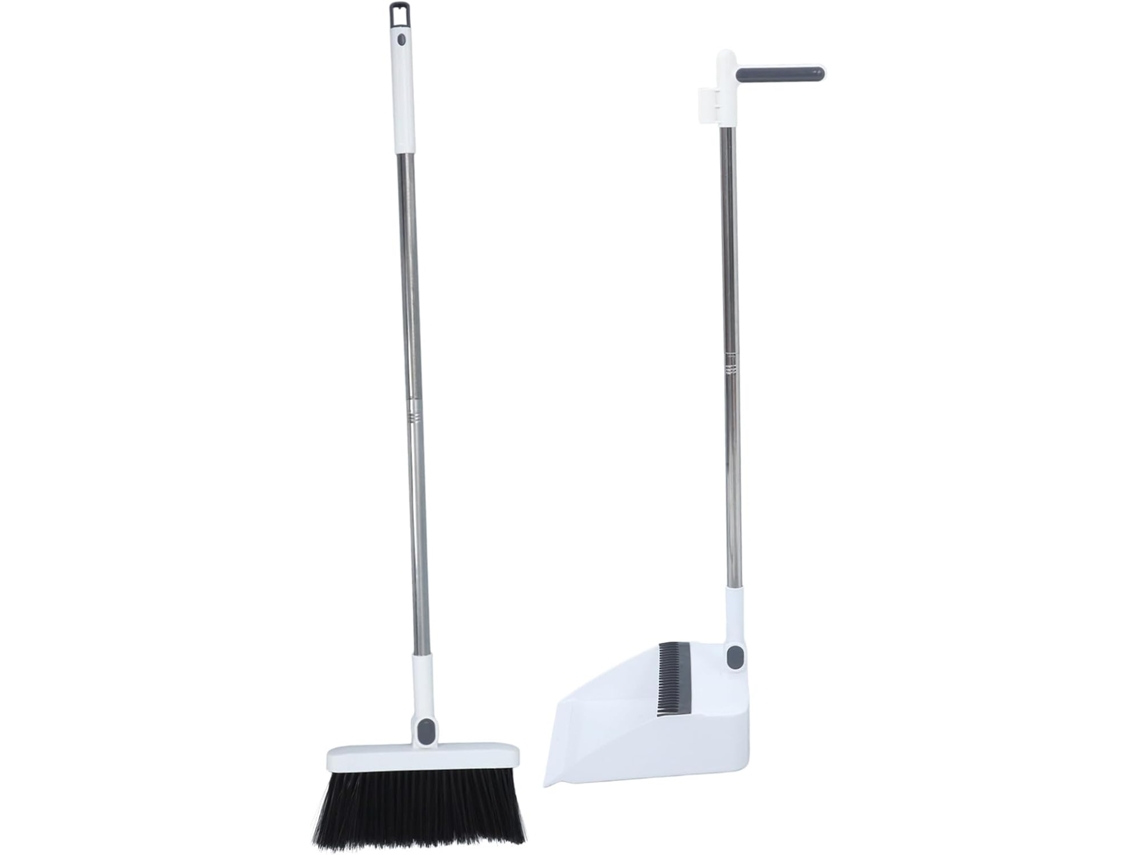 Conjunto De Vassoura E Pá Lixo Dobráveis Em Aço Inoxidável, 93, 2cm 36, 7 Polegadas