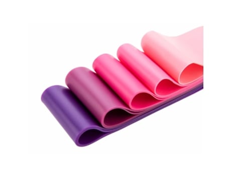 Conjunto de 5 bandas elásticas de resistência física SYNERFIT FITNESS