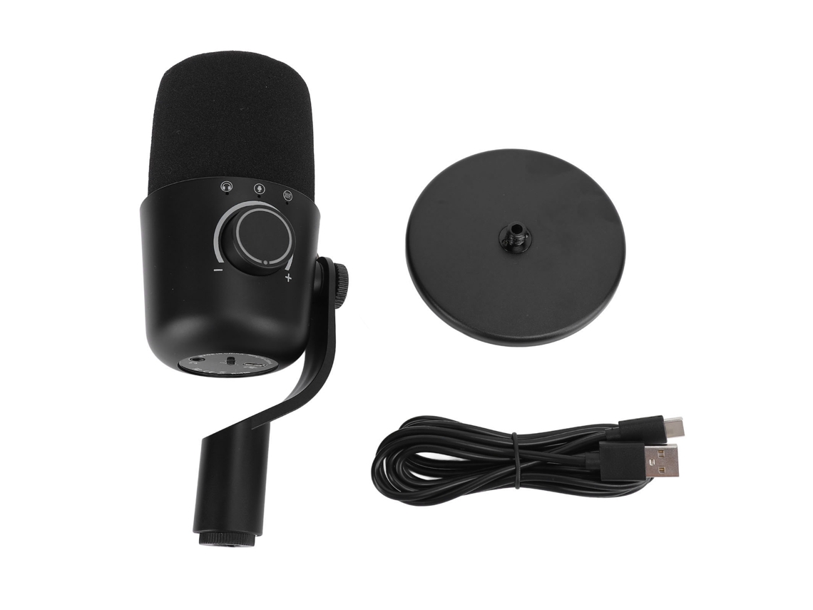 Microfone Usb LAXISCREED com Mudo Rápido e Luz Ambiente