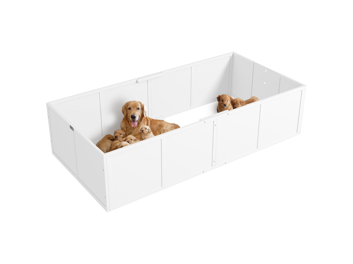 Caixa de Arremesso para Cães, 196x96x48 Cm, Branca | S/MARCA