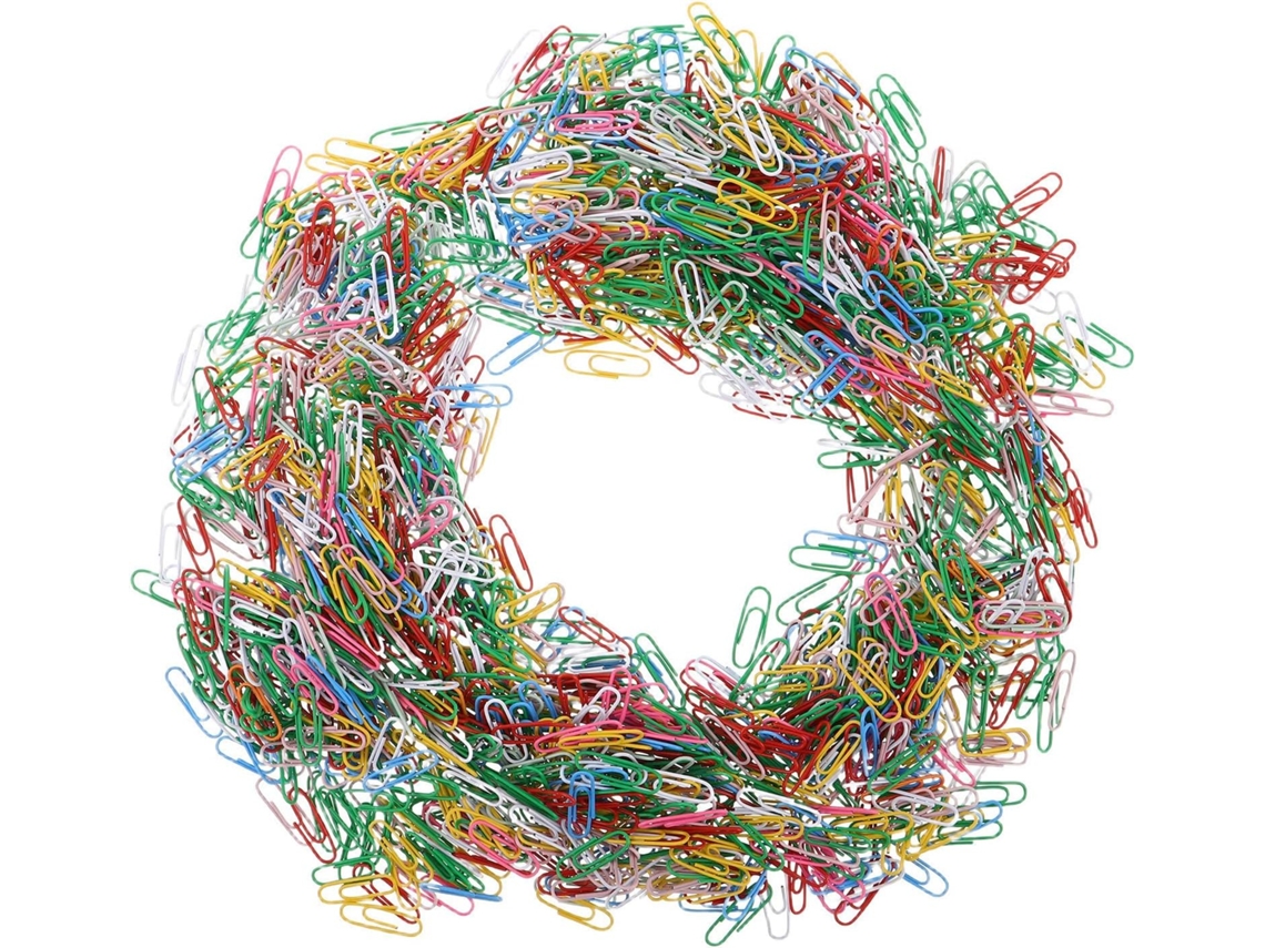 1200 Unidades De Clipes Papel Plástico 33mm Organização Diária E Proteção Arquivos, Ideais Escritório E Escola