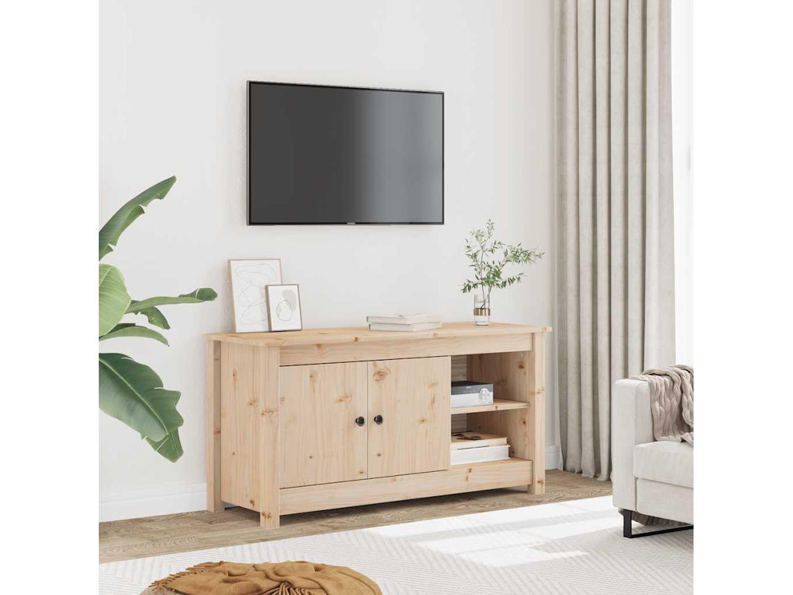 Vidaxl Móvel de Tv 103x36,5x52 Cm Madeira de Pinho Maciça