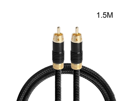 Cabo de subwoofer RCA macho para RCA macho banhado a ouro Cabo de vídeo RCA para subwoofer Zmliyecqnq