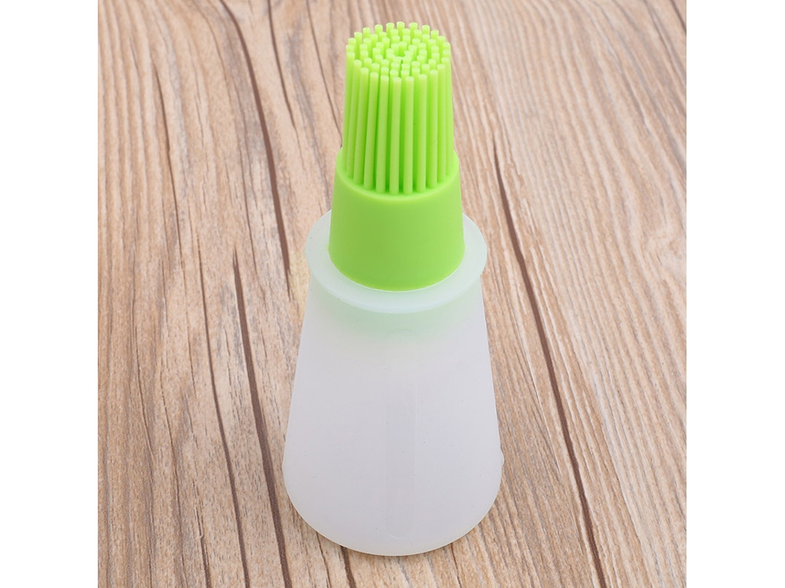 Pincel de Silicone para Óleo de Cozinha, Ecológico, para Espalhar Óleo em Pão, Bolos e Queijo. MDUG (verde)