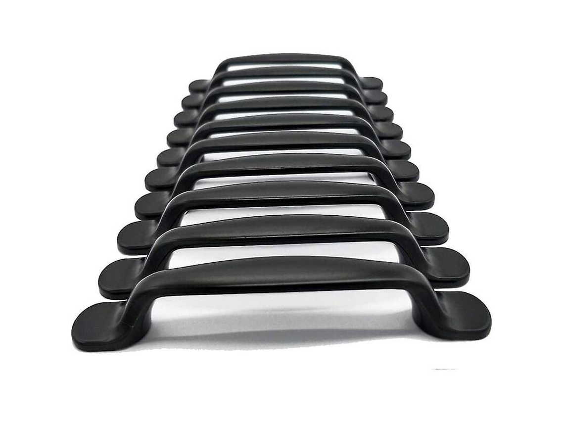 20 cabos de porta de armário de cozinha e dormitório, alumínio preto, distância central 96mm, comprimento total 131mm S/MARCA