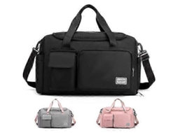 Mala de Viagem Esportiva Grande Capacidade Ic, Tipo Duffel, para Mulheres, Ideal Academia, Fins Semana e Viagens Avião. Inclui Bolsa Imperme AQUAFORGE