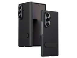 Capa Chrui Para Samsung Galaxy Z Fold 7, Custodia Pieghevole Com Suporte (compatível, Preta)