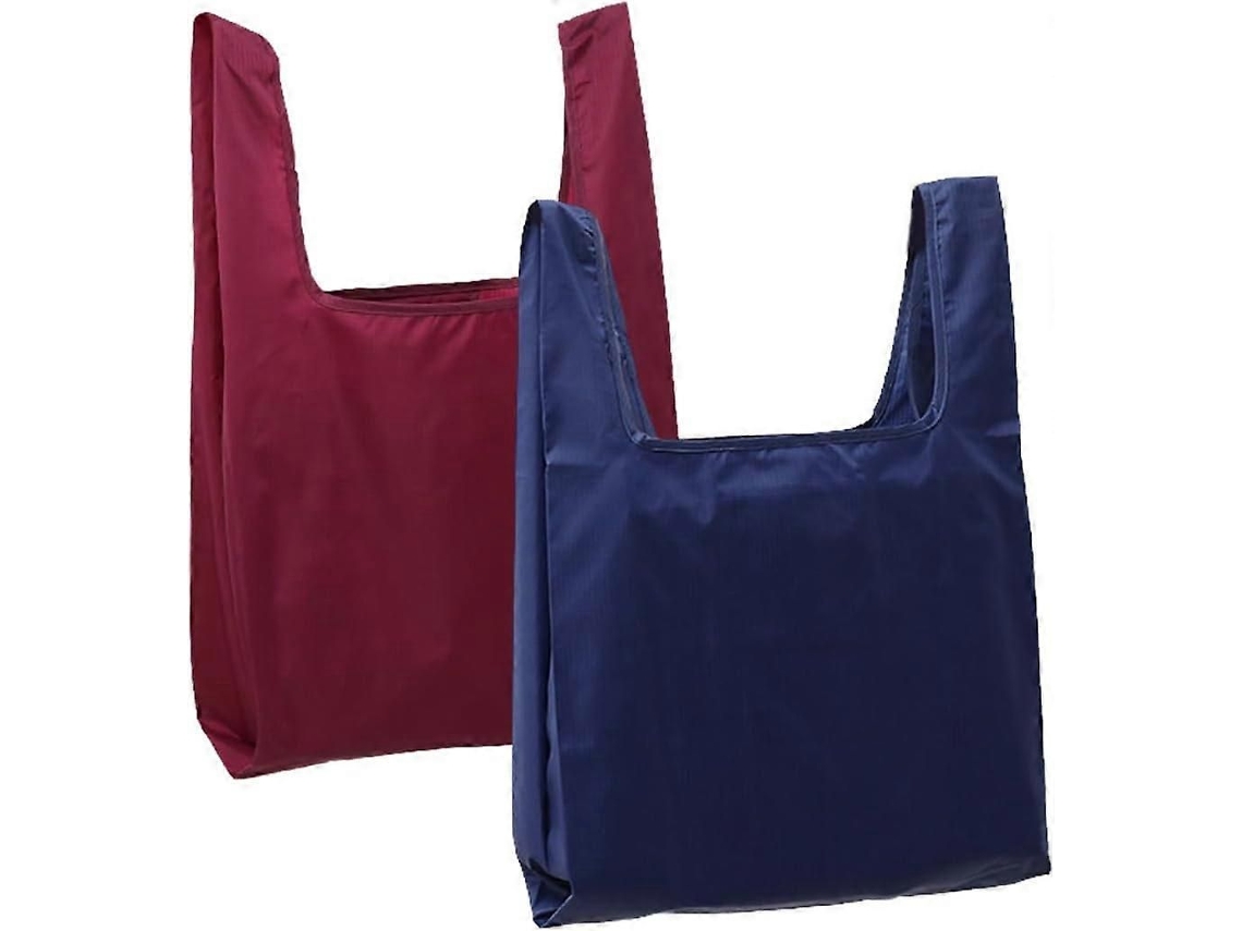 Saco de Compras Reutilizável 2 Pack Saco de Supermercado Lavável Eco friendly Nylon Saco Dobrável para Uso Diário GOKOCO
