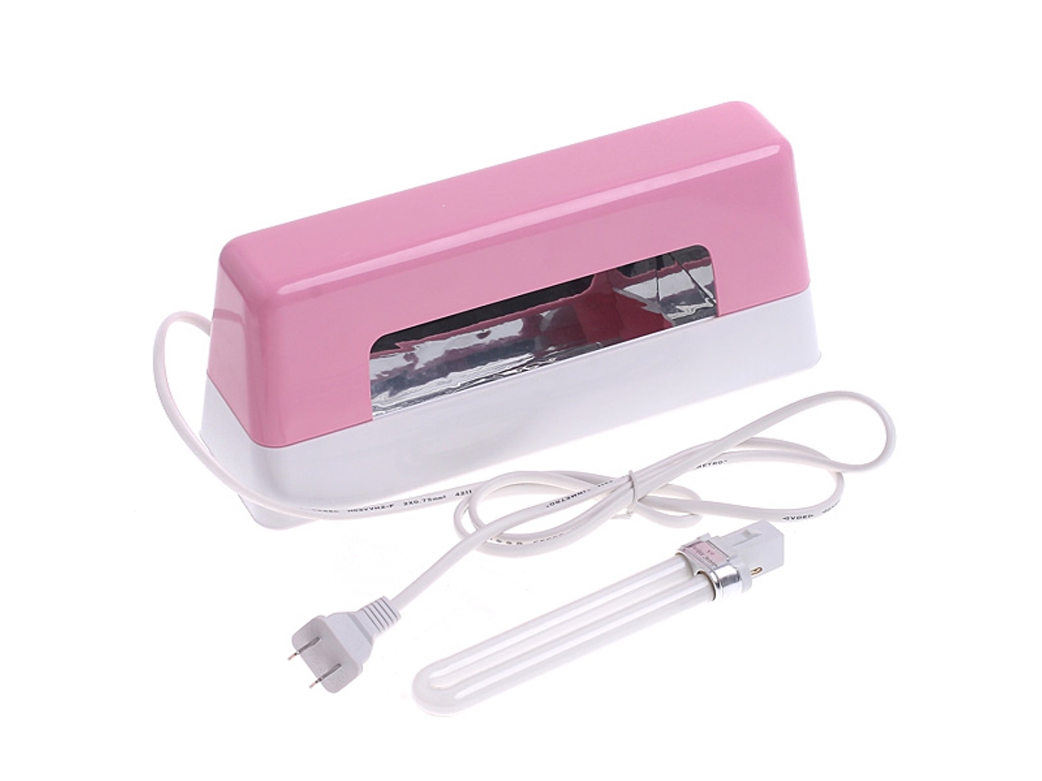 Lâmpada Uv Para Unhas 9w 110v Secador De Gel Para Manicure Diy Rosa Claro Com Função De Esterilização