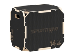 Caixa Pliométrica Madeira Contraplacada Cor Preto 41x36x31 Cm Sportnow