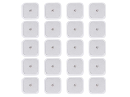 Placas Autoadesivas Tens De 5x5cm (20 Unidades) Compatíveis Com A Unidade Beurer, Eletrodos Substituição Reutilizáveis ​​para Massagem