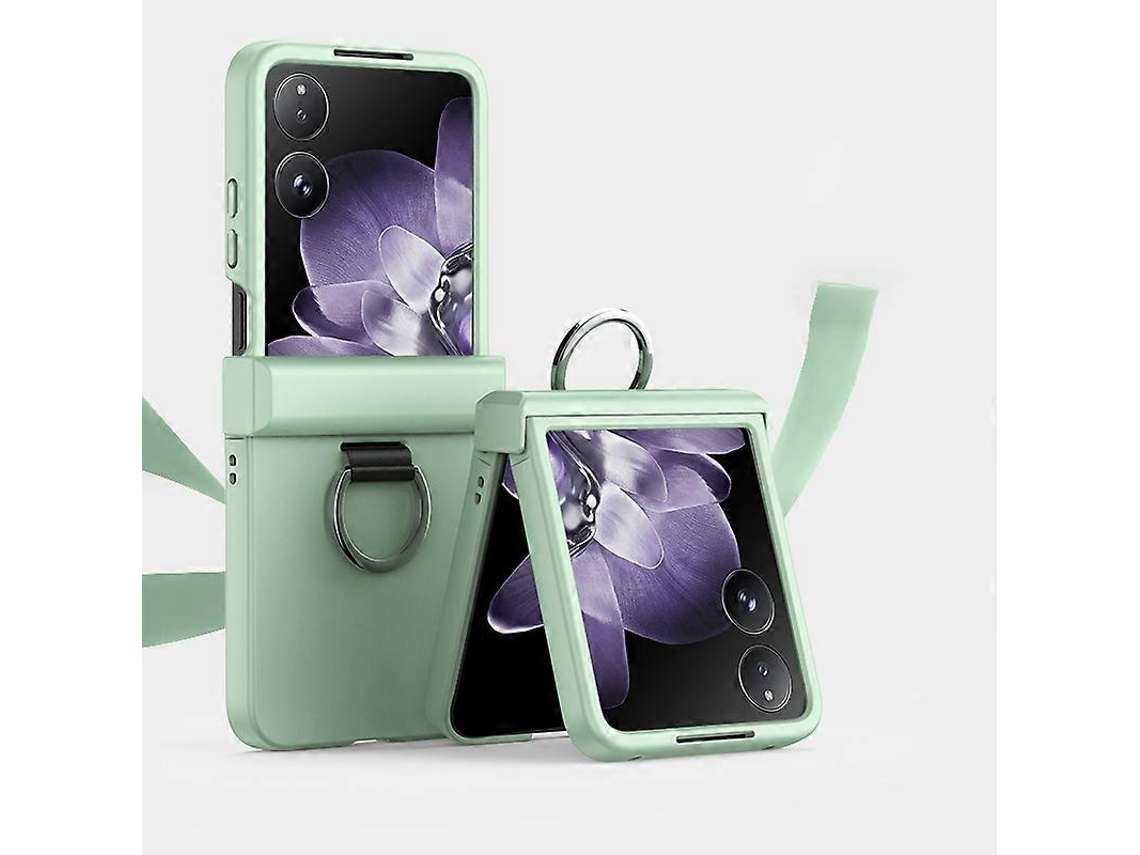 Capa De Celular Ultrafina Com Toque De Pele E Dobradiça Para Xiaomi Mix Flip