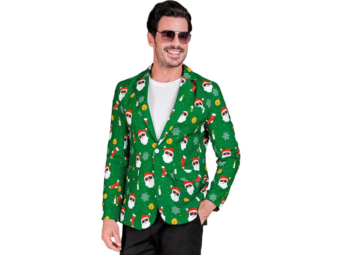 Jaqueta de Papai Noel Verde Masculina