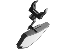 Espelho retrovisor central em ABS para UTVs e ATVs, espelho ajustável para Ponto Cego, preto.
