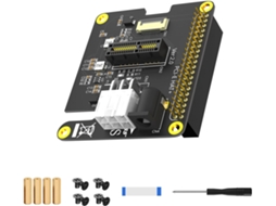 Placa Riser Pcie 1x Com Cabo De Alimentação 12v, Gpio 40 Pinos