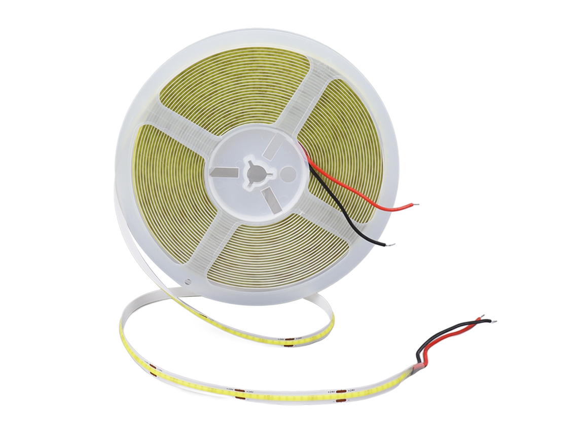 2026 tira Led Cob 10m 110lm 252 Pérolas de Luz Cortável Flexível Autoadesiva 3000k Branco Quente