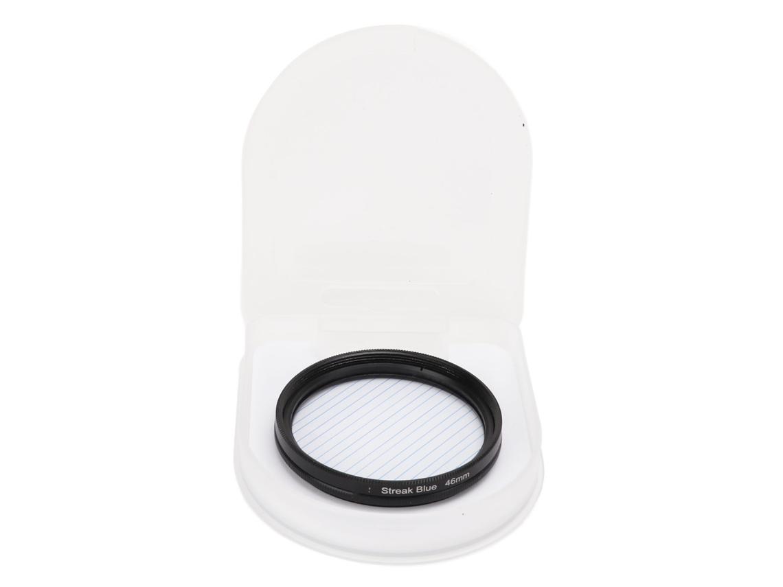 Junestar Blue Streak Special Effects Filter Dot To Line Filter Waterproof Camera Accessories 46mm LAXISCREED