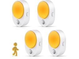 Conjunto De 2 Luzes Noturnas Parede Com Sensor Movimento.
