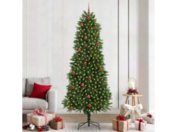Vidaxl Árvore De Natal Com 300 Leds Com Suporte Verde 240 Cm Pe