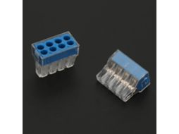 Laxiscreed Conector De Fios Push-in De 8 Pinos Para Terminais, Pack De 100 Unidades