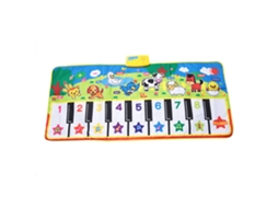 Mali tapete Piano Musical Infantil Educativo com Sons Animais e Luzes Piscantes Portátil