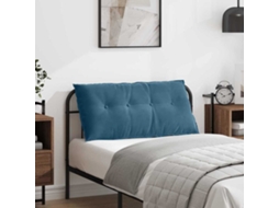 Vidaxl Travesseiro Para Costas Azul 100 X 50 Cm
