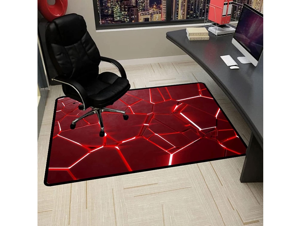 Tapete Cadeira Gamer Escritório Antiderrapante Piso Carpete Proteção Pisos Duros, Carpetes