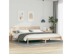 Vidaxl Estrutura Da Cama Com Cabeceira Castanho 200 X 210 Cm