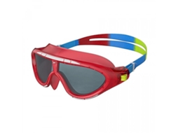 Óculos de Natação AQUAFORGE Rift Smoke Biofuse, Tamanho Único, Vermelho Lava/ Azul Japonês/ Verde