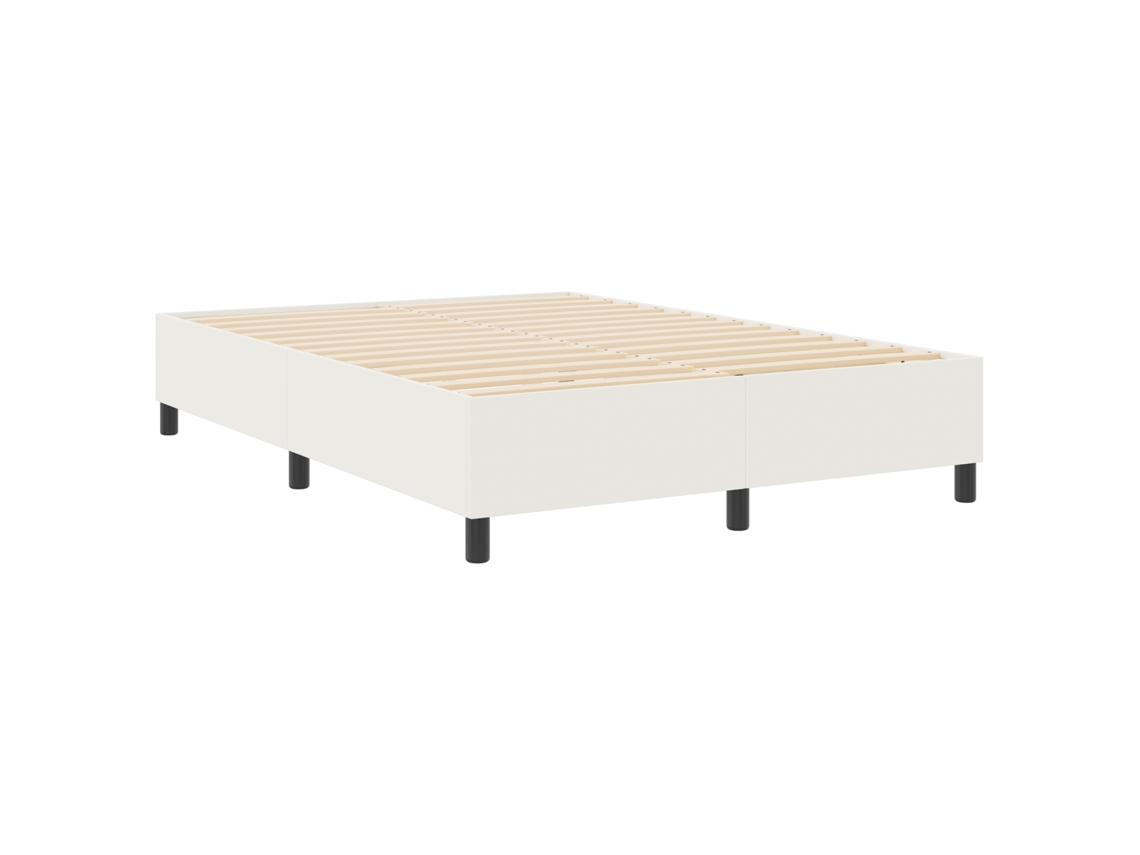 Conjunto 1 Cama De Plataforma Vidaxl Creme Cordão (160 X 200 Cm)