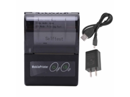 Impressora Térmica De Recibos Bluetooth (mini Portátil, Bateria Integrada)