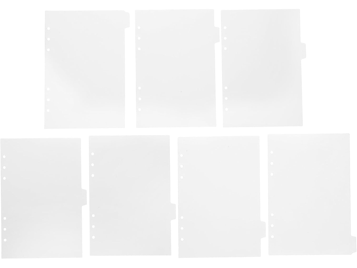 Divisórias para Massa Doitool, Tamanho A5, em PP transparente, 2 conjuntos com 7 fundos removíveis para organização de massas.