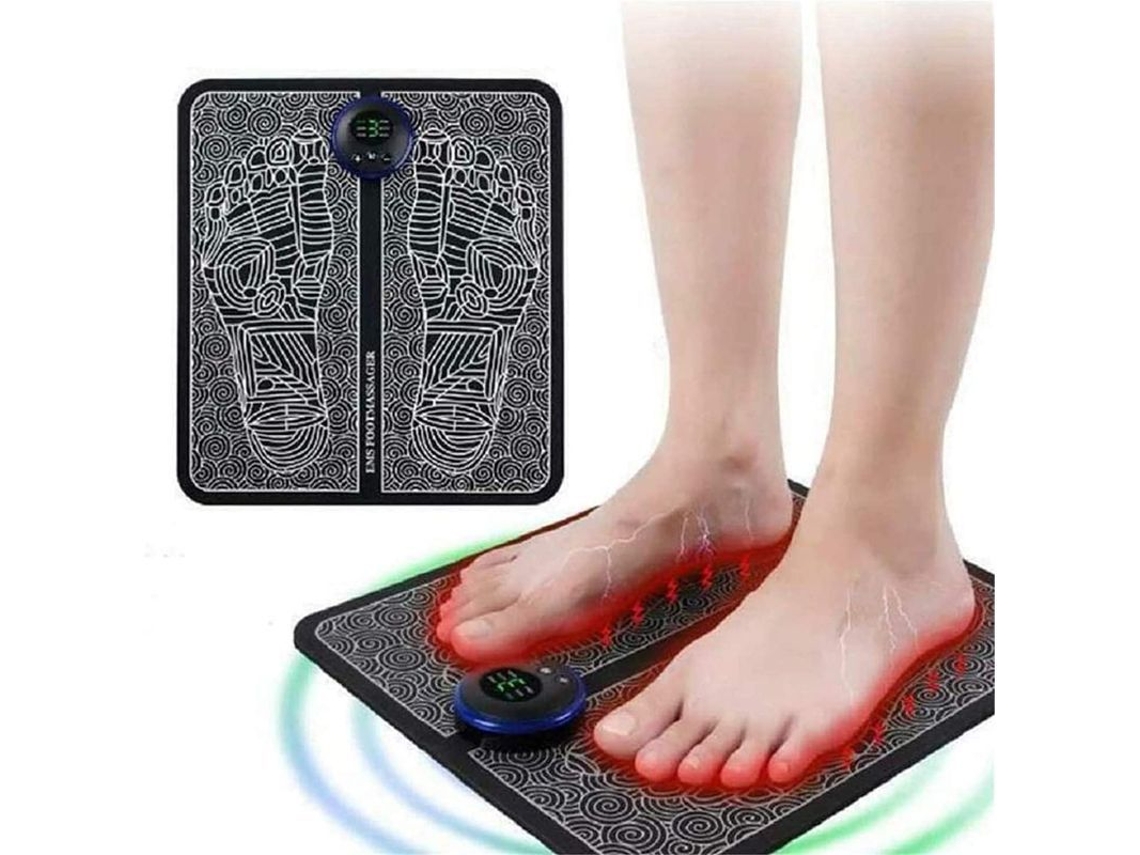Massagem De Pé Ems Recarregável Com Usb, Estimulador Elétrico Portátil, Tapete De Massagem Para Pés
