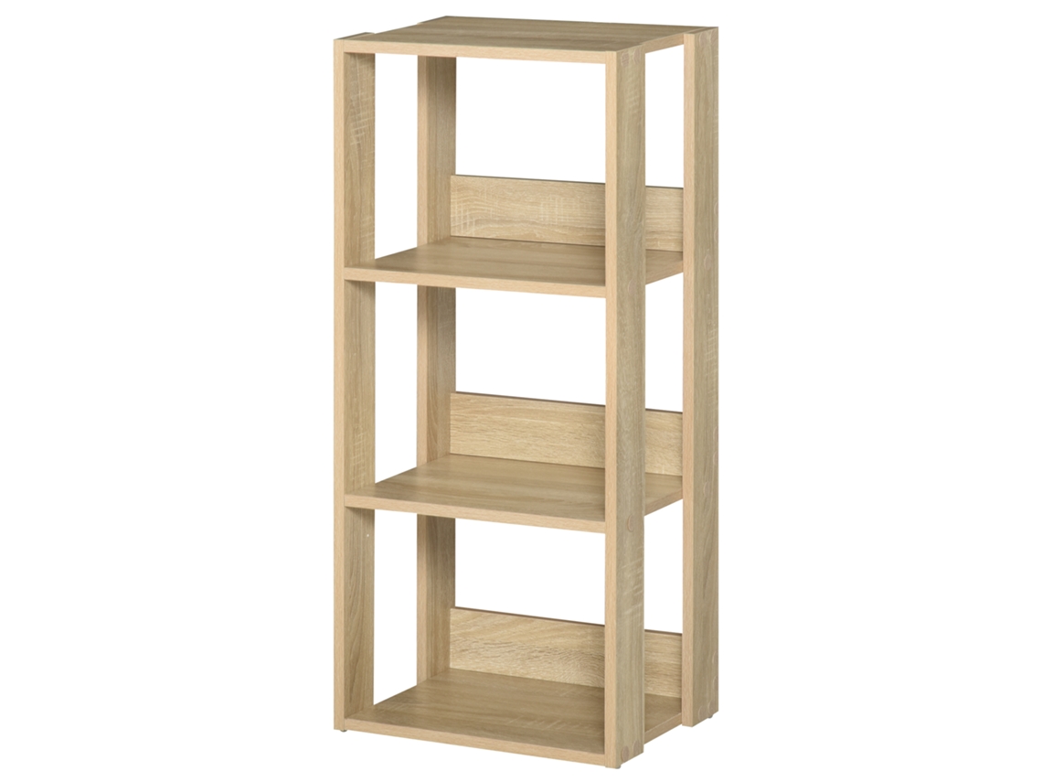 Prateleira de parede de madeira com 3 prateleiras, 40x29,2x87,9cm | S/MARCA