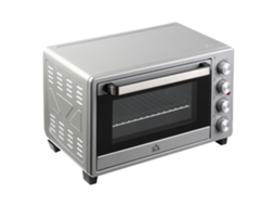 Forno Elétrico De Mesa 32l 1600w Com 3 Modos De Aquecimento, Temporizador E Temperatura Ajustável 52,2x38,1x33,5 Cm Prata