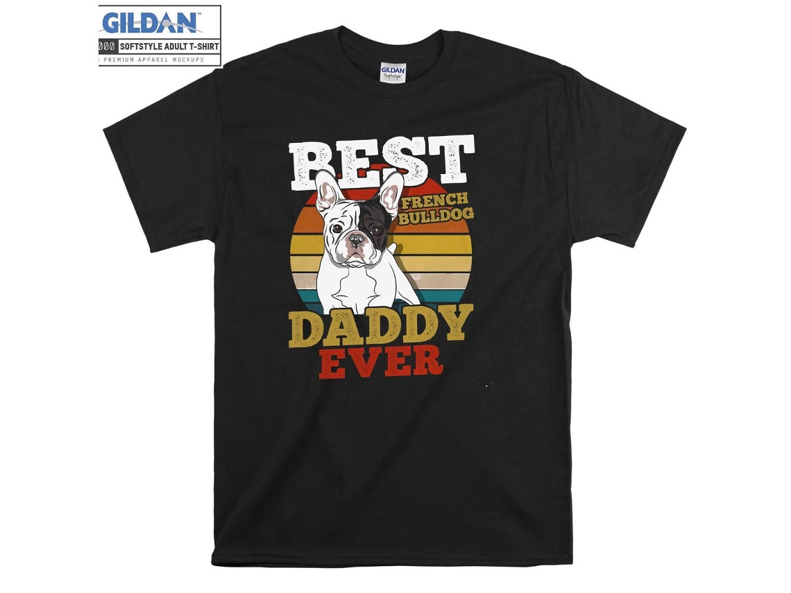 T-shirt Rockinstone French Bulldog Best Dog Daddy（xxl）