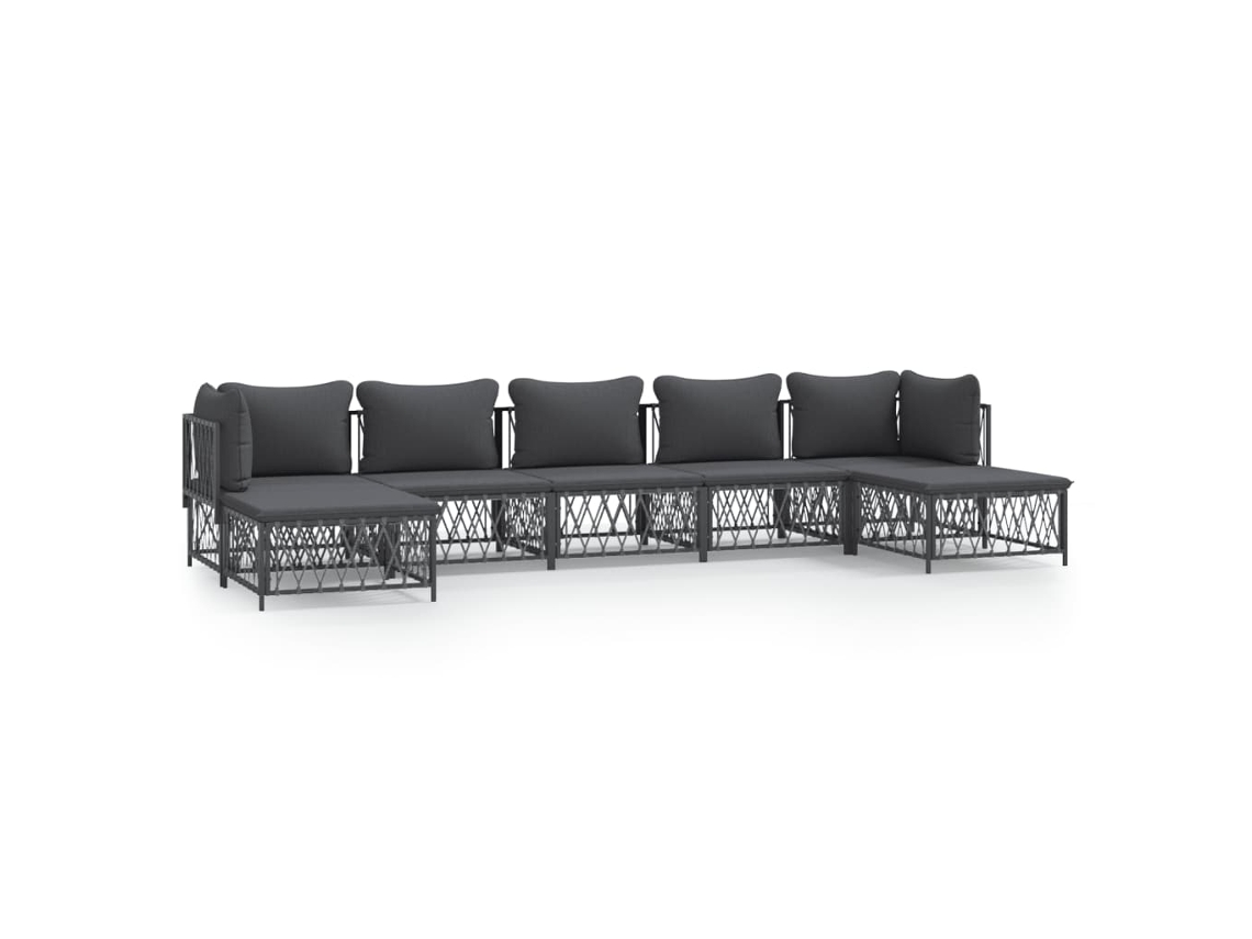 Garden Lounge Set, Garden Lounge Sets Vidaxl Antracite Aço (n/a)
