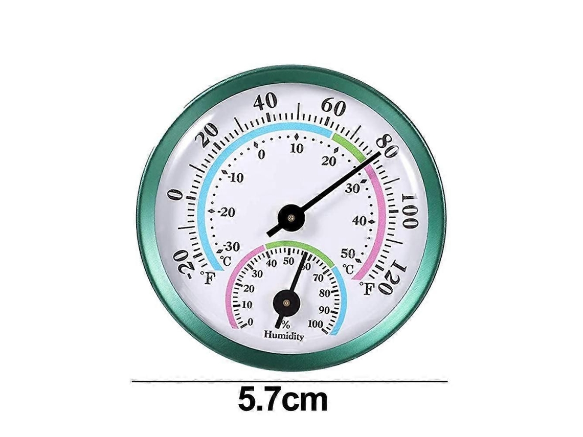 Termômetro Interno Externo 2 Em 1 Medidor De Temperatura E Umidade Higrômetro Analógico Para Ambientes Internos Externos.