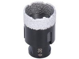 Broca diamantada brasada a vácuo para perfuração de mármore, granito e cerâmica, 38 mm