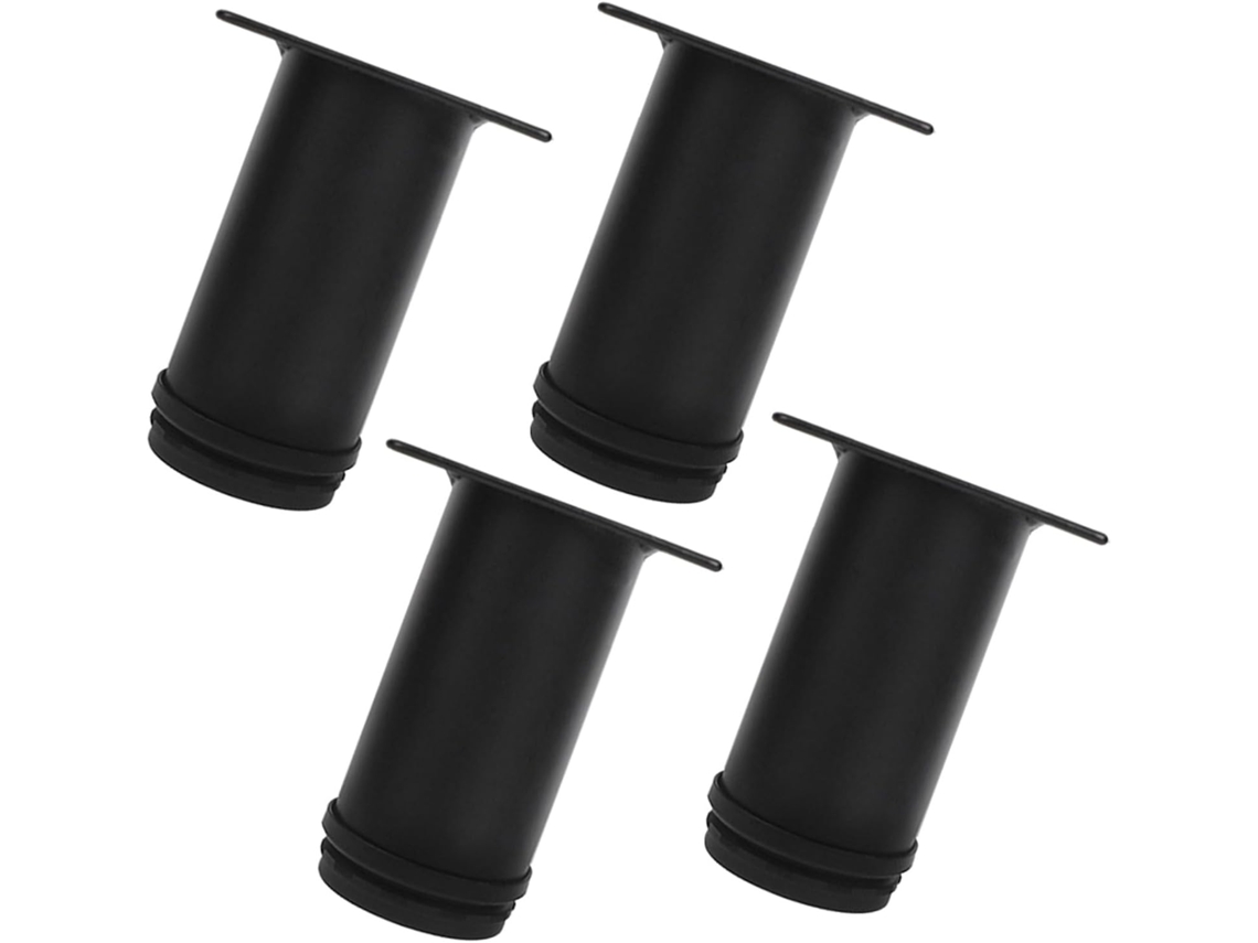 Sewacc Conjunto De 4-niveladores Pés Móveis Ajustáveis Em Aço Inoxidável Para Estantes, Mesas De Computador E Móveis