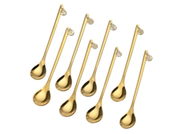 8pcs Colher De Café Estilo Chinês