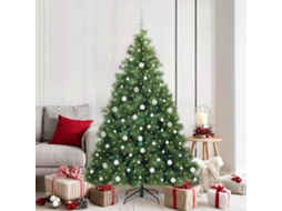 Vidaxl Árvore De Natal Artificial Com 300 Leds Verde 180 Cm Pe E Pvc