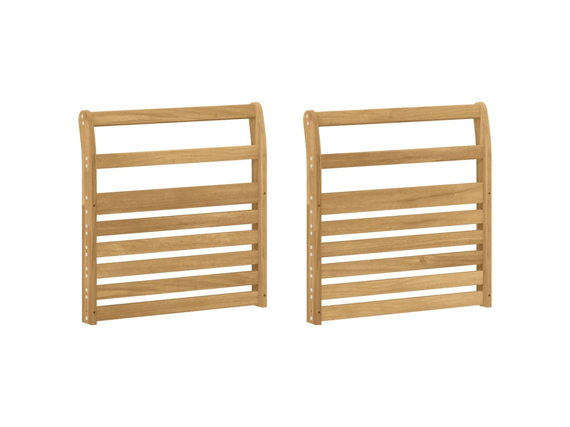 Vidaxl Módulo De Braços 2 Pcs Branco 58,5 X 8 X 60 Cm