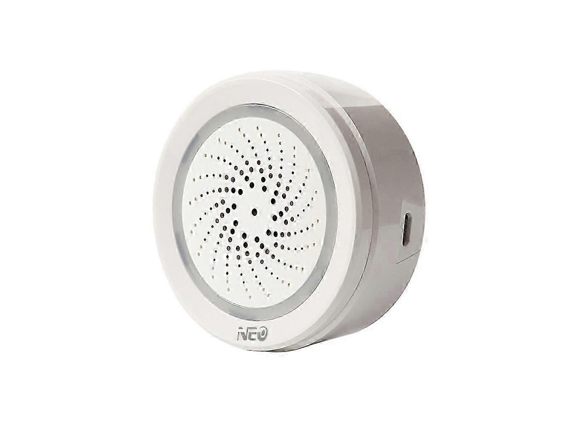 Sirene De Alarme Com Wi-fi Integrado, Som De 90db E Alertas Luminosos Para Automação Residencial Inteligente.