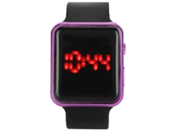 Relógio De Pulso Eletrônico Com Pulseira Pu Casual